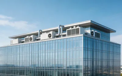 Commercial building heat pump application
